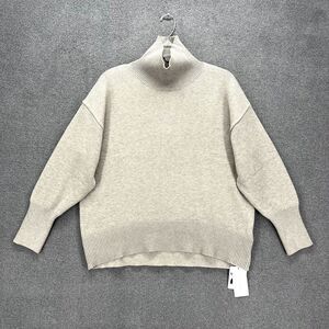 Commense Sweater Womens XS Gray Soft Knit Oversized Soft‎ Turtleneck
